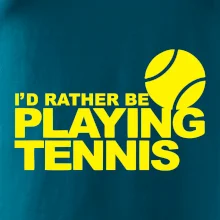 Playing tennis Playing tennis