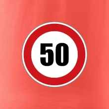 Dopravná značka - obmedzenie rýchlosti 50