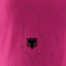 Albánsko obrys mapa
