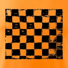 Šachovnica čierna kreslená