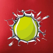 Tenisová loptička v triku Tenisová loptička v triku