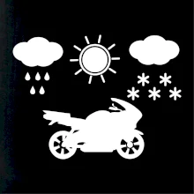 Motorkář za každého počasí - silnice