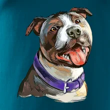 Americký stafordšírsky teriér kreslený