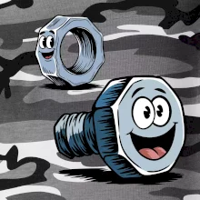 Parové tričko - Skrutka a matka