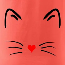 Mačka - srdce namiesto nosa Mačka - srdce namiesto nosa