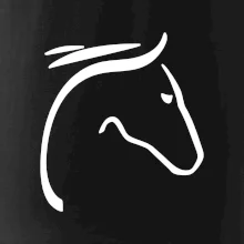 Kôň - hlava silueta