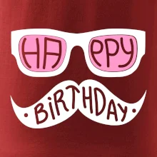 Mustache narozeniny - okuliare