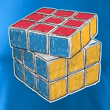 Rubikova kocka kreslená