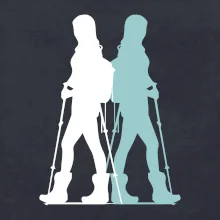 Nordic walking figúry - žena