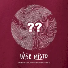 Vaše miesto - vrstevnice v kruhu