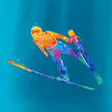 Skokan na lyžiach splash