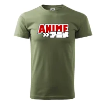 Anime nápis červený