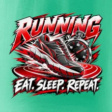 Bežecká topánka so stopkami eat sleep repeat