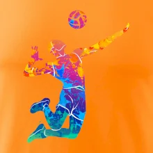 Volejbalista splash s loptou