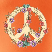 Peace symbol pieskový