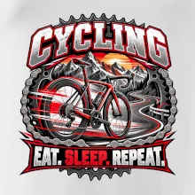 Bicykel medzi horami eat sleep repeat