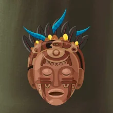 Mayová maska hnedá