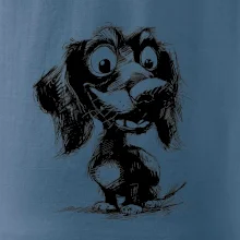 Čiernobiela karikatúra jazvečík