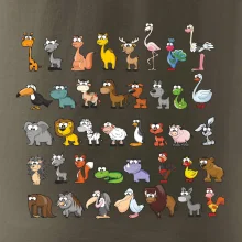 Tričko plné zvieratiek