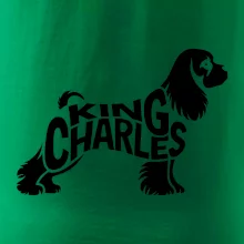 Kavalier king Charles španiel nápis v tele