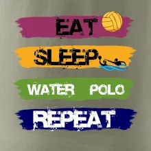 Eat sleep watter polo farebné