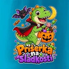 Príšerka na sladkosti - dinosaurus s tekvicou