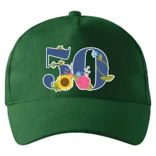 Kvetinové číslo kreslené - 50 Kvetinové číslo kreslené - 50