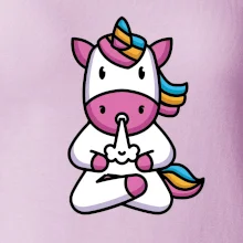 Yoga fučiaci jednorožec