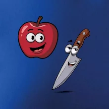 Parové tričko - Jablko a nôž