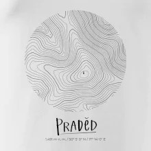 Praděd - vrstevnice v kruhu