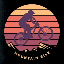 MTB farebný bicykel západ slnka MTB farebný bicykel západ slnka