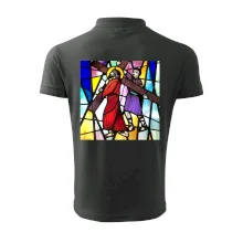 Vitráž - Ježiš a kríž