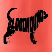 Bloodhound nápis v tele