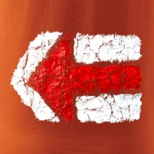 Párová turistická značka  červená Párová turistická značka  červená