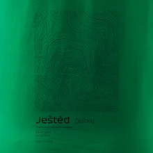 Ještěd - vrstevnice v obdĺžniku