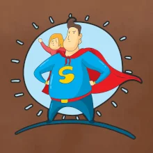 Táta superman - dievča