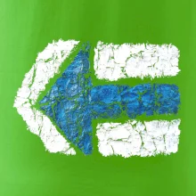 Párová turistická značka modrá