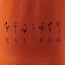 Kvitnem - Nápis s kvetinami