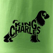 Kavalier king Charles španiel nápis v tele