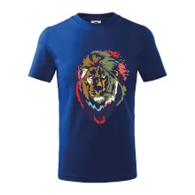 Hlava leva kreslená jednoduchá