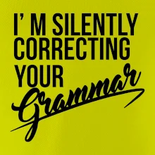 Correcting grammar