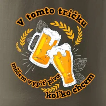 V tomto tričku môžem vypiť piva koľko chcem
