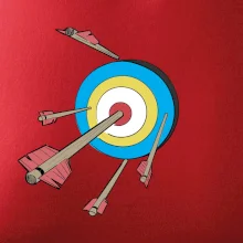 Šípy vo farebnom terči