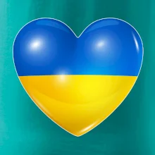 Ukrajina srdce vlajka Ukrajina srdce vlajka