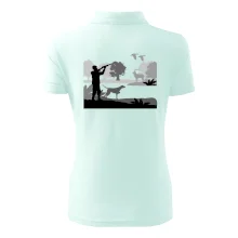 Lovec a stavač v lese