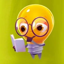 Žiarovka premýšľa nad knihou