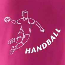 Handball nápis šikmo