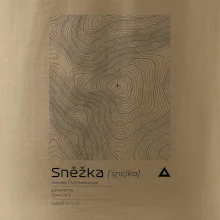 Snežka - vrstevnice v obdĺžniku