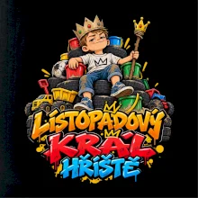 Listopadový král dětského hřiště na trůnu