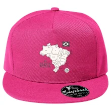 Brazília mapa s názvami regiónov